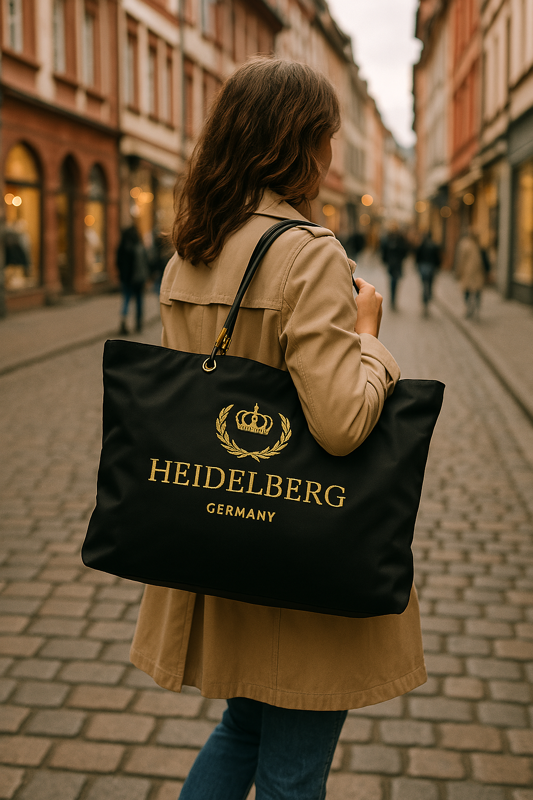 Satintasche Heidelberg Lorbeer